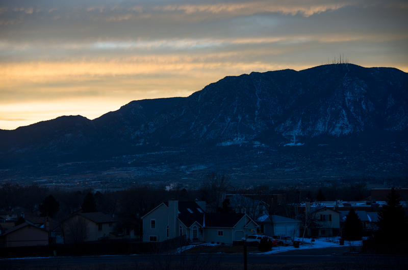 The Cheyenne Mountain Complex is a military installation and nuclear bunker located in Colorado Springs, Colorado at the Cheyenne Mountain Air Force Station. The mountain itself is about 9,500 feet tall, and the tunnel entrance sits about 2,000 feet from the top. (U.S. Air Force photo/Staff Sgt. Andrew Lee)